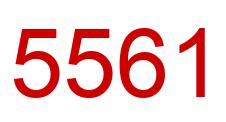Número 5561 imagen rojo