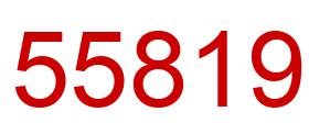 Número 55819 imagen rojo