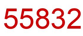 Number 55832 red image