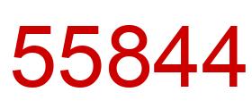Number 55844 red image