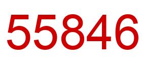 Number 55846 red image