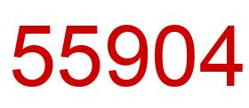 Number 55904 red image