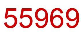 Number 55969 red image