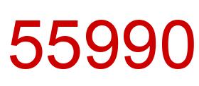 Number 55990 red image
