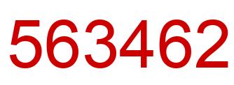 Number 563462 red image