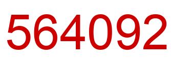 Número 564092 imagen rojo