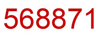 Number 568871 red image