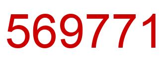 Number 569771 red image