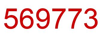 Number 569773 red image