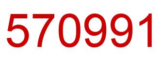 Número 570991 imagen rojo