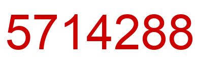 Number 5714288 red image