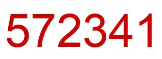 Number 572341 red image
