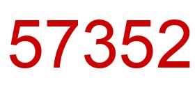 Number 57352 red image