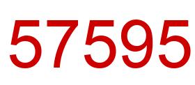 Number 57595 red image