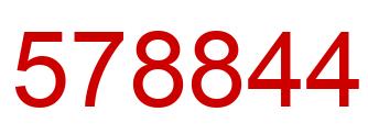 Number 578844 red image