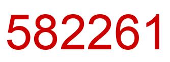 Number 582261 red image