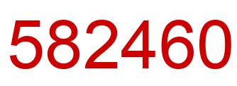 Número 582460 imagen rojo