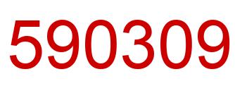 Number 590309 red image