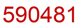 Number 590481 red image
