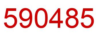Number 590485 red image