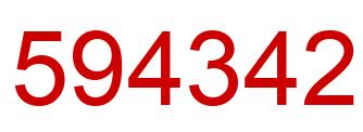 Number 594342 red image