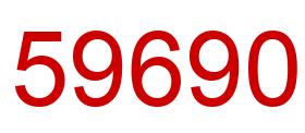 Number 59690 red image