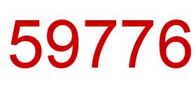 Number 59776 red image