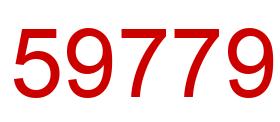 Número 59779 imagen rojo