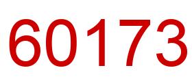 Number 60173 red image