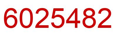 Number 6025482 red image