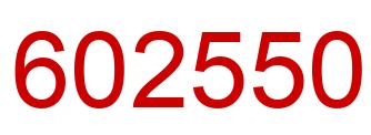 Number 602550 red image