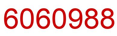 Number 6060988 red image