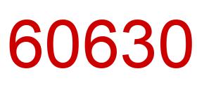 Número 60630 imagen rojo