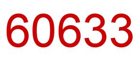 Number 60633 red image