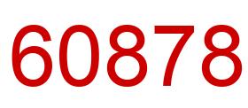 Number 60878 red image