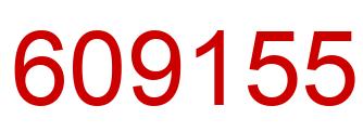 Number 609155 red image