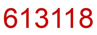 Número 613118 imagen rojo