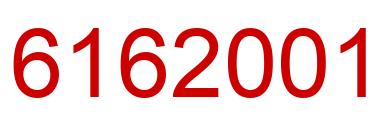 Number 6162001 red image