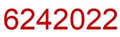 Number 6242022 red image