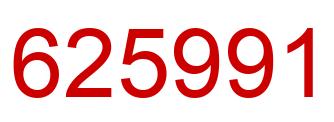 Number 625991 red image