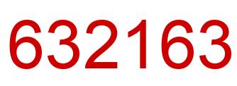 Number 632163 red image