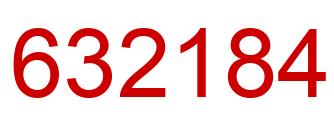 Number 632184 red image