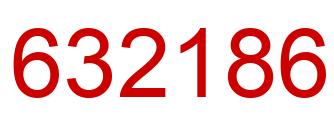 Number 632186 red image