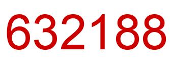 Number 632188 red image