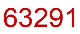 Number 63291 red image
