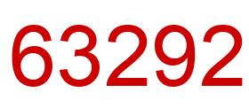 Number 63292 red image