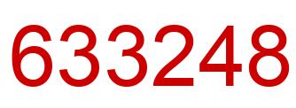 Number 633248 red image