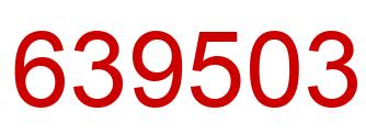 Number 639503 red image