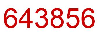 Number 643856 red image