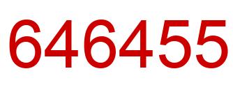 Number 646455 red image